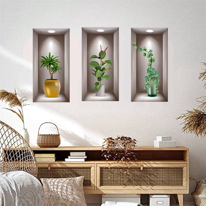WOHAHA Wall Sticker, Plant, Stylish, Plant, Plant, Plant, Plant, Greenery,