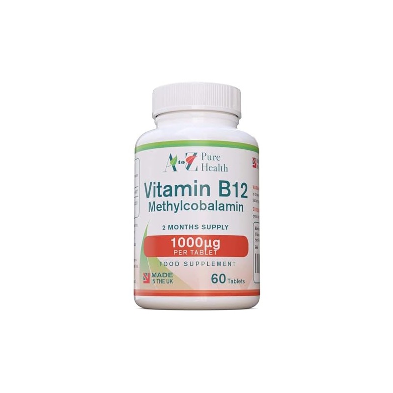 Energy Supplement, Vitamin B12 Complex High Strength Vegan Tablets |