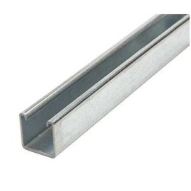 Strut Channel, 1-5/8" W, 5 ft. L, Silver