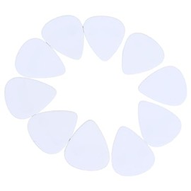 Acoustic Guitar Pick White Celluloid Plectrum Set Musical Instrument 10PCS Applicable for Guitar Enthusiasts