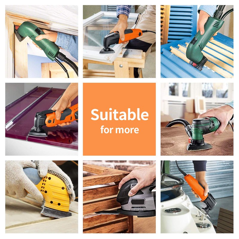 STEBRUAM Delta Sandpaper Triangular Sander, Pack of 60 Delta Sandpaper