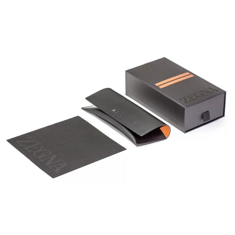 Zegna Lanyard Sunglasses EZ0262 93N Green-Gray 58mm