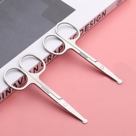 ( ) Nose hair scissors round scissors nose hair eyebrow trimming removal trimming RD-11719 / ( )코털가위 둥근가위 콧털 눈썹 정리 제거 깍기 RD-11719