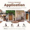 Kojem Wall Mount Handrails for Outdoor Steps, Metal Wrought Iron