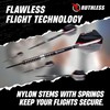 RUTHLESS Night Hawk Professional Tungsten Steeltip Darts Set in 23g
