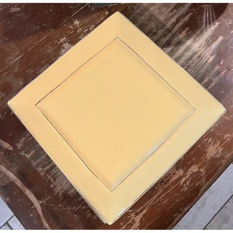PIER 1 Square Lunch / Dinner Plates Martillo Mango Yellow