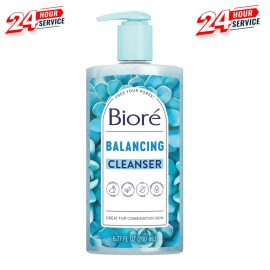 Bioré Biore Balancing Face Wash, PH Balanced Face Cleanser, Combination Skin, Cruelty