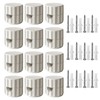 QuirkLz Pack of 12 Monkey Swing Surface-Mounted Cable Holders -