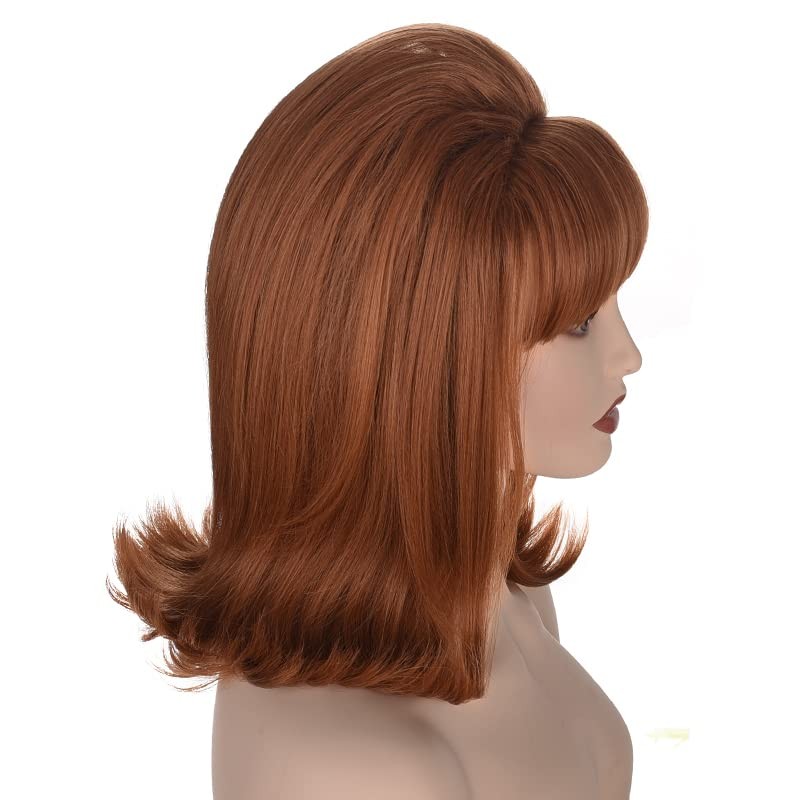 Coraline Womens Flip Wig 70s 60s Retro Beehive Style Bouffant
