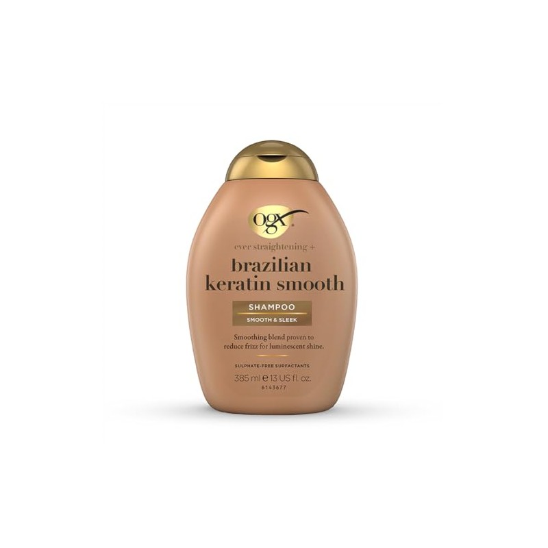 OGX, Shampoo Ever Straight Brazilian Keratin Therapy, Keratina Brasileña, 385