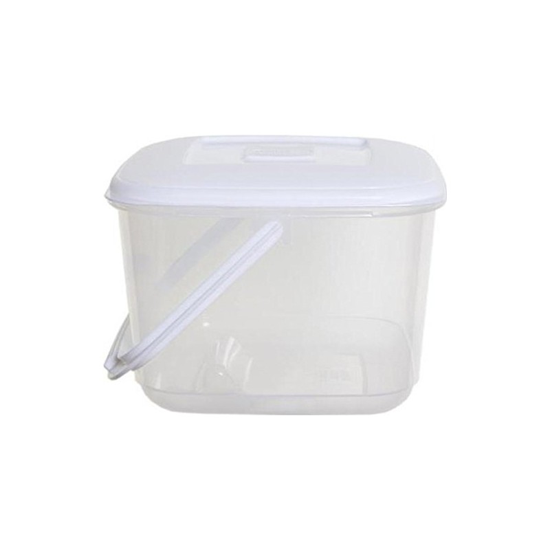 Whitefurze Plastic Food Storage Canister with Handle 6.0L