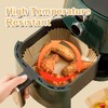 Youery Backpapier für Heißluftfritteuse 100 Stück,16CM Quadrat Backpapier Airfryer, Antihaft-Einweg-Luftfritteusen