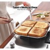 WAGENSTEIGER Stainless Steel Square Griddle Pan/Plate with Wooden Handle, 3-Ply