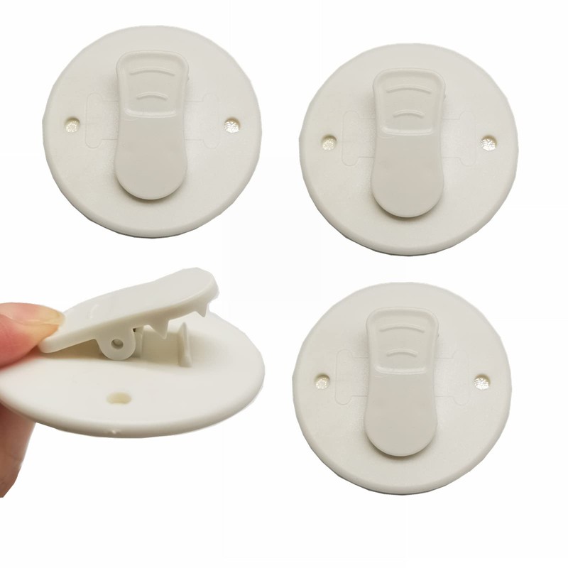 HONEYSEW Shower Curtain Clips Shower Windproof Splash Guard Self Adhesive