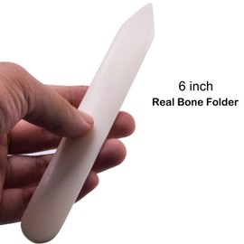 Bookbinding Kit - KOOTIKO Bookbinding Supplies, Hand Book Binding Starter Tools Set with Real Bone Folder,Paper Awl, Large-Eye Needles, Glue Brush, Wax Thread for Handmade DIY Books