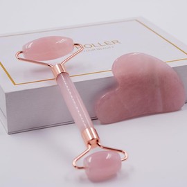 Gua Sha Roller: Discover the Natural Beauty with Radiant Skin - Face Massage with Jade Stone for Anti-Ageing Effects