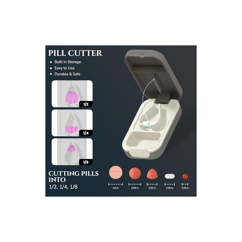 Professional Pill Cutter for Small & Large Pills - Cutting