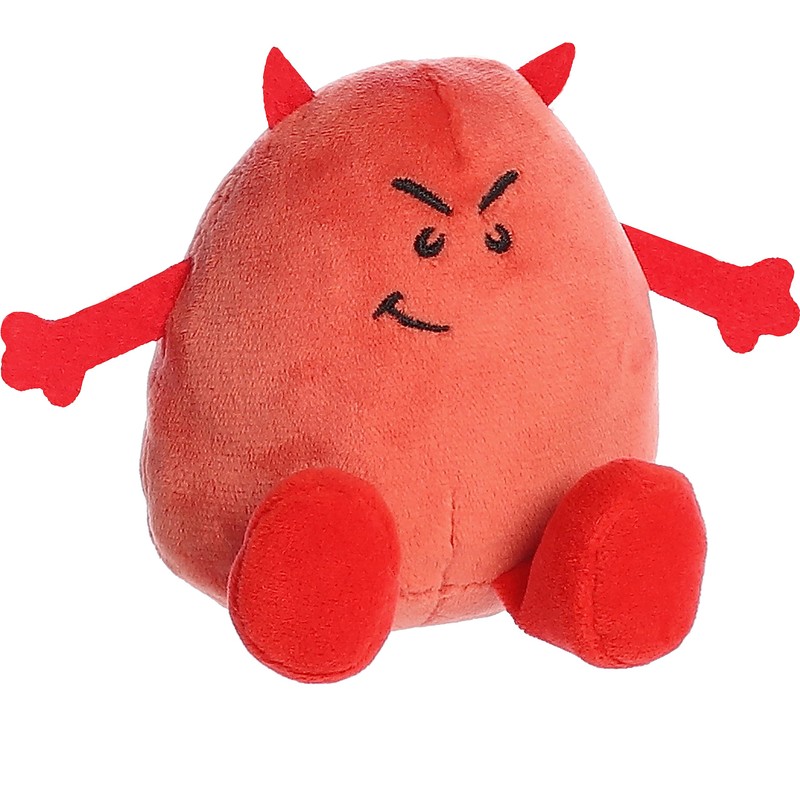 Aurora® Punny Eggspressions™ Deviled Egg Stuffed Animal - Humorous Wordplay