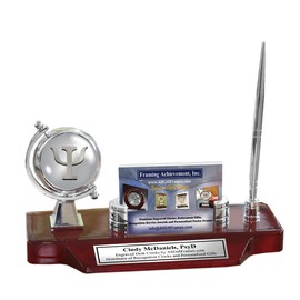 AllGiftFrames Psychology Gift School Graduation Graduate nameplate Plaque Desk Clock Pen engrave Psychiatry PsyD PhD Therapist Psychologist Student Coworker