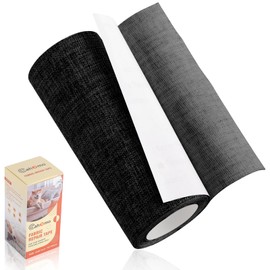 Self Adhesive Fabric Repair Patch, 4x63 inch Canvas Repair Tape, Fabric Repair Kit for Furniture, Sofas, Car Seats, Headboards, Chairs, Couchs (Black)
