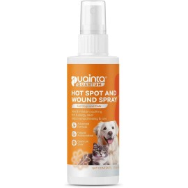 PUAINTA Hot Spot Spray for Dogs, Upgraded Pipot Skin Spray for Dogs, Itch Relief and ...