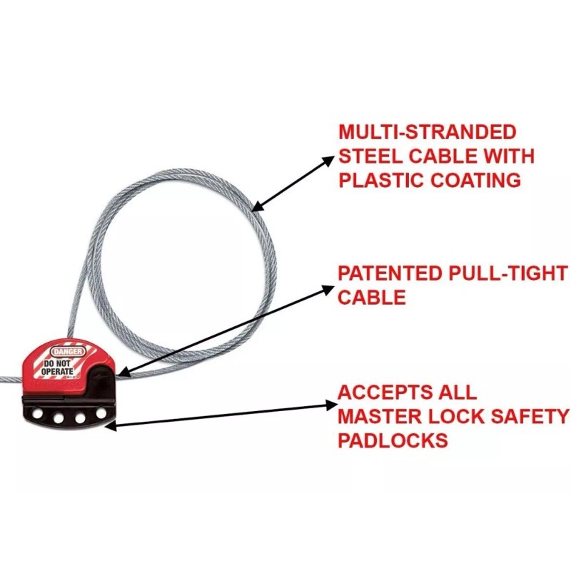 MASTER LOCK S806 *NEW** Lock Out Multi Devices 6FT Cable