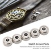 Watch Crown Spare Parts Silver Gold Steel Watch Head for