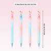 BAYTORY 4Pcs Rotatable Black Gel Pens, 0.5mm Fine Point Pen,