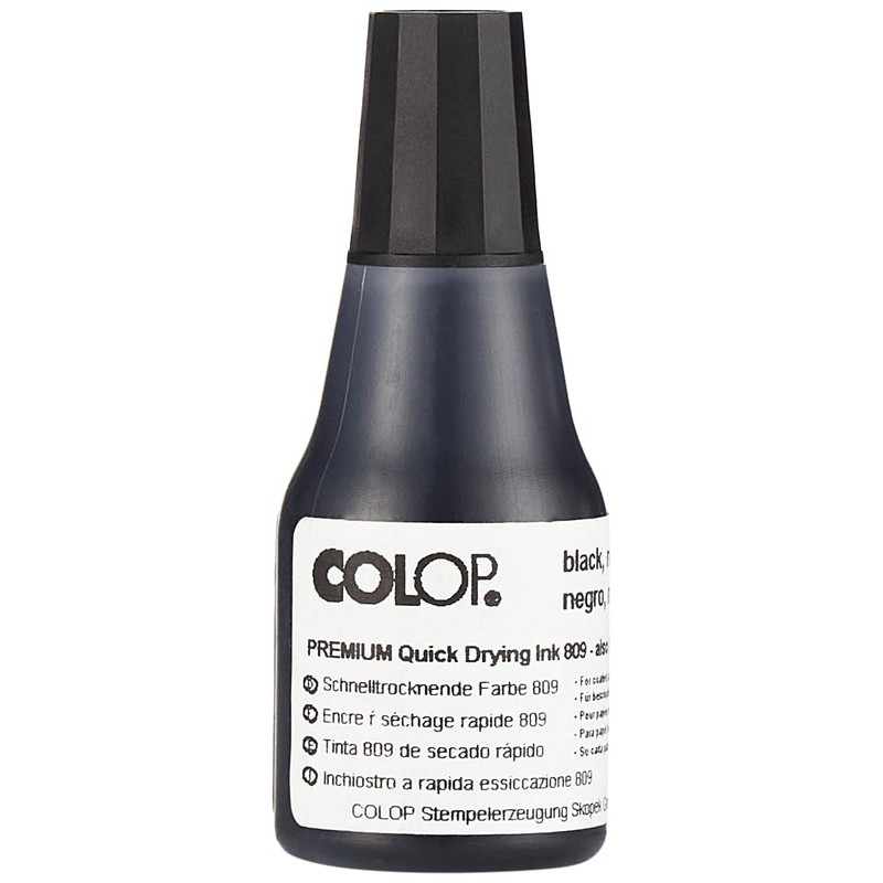 Colop Quick-drying stamp ink, black, 146228, 25 ml