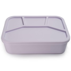 Ullabelle - Caja bento a prueba de fugas de silicona de grado alimenticio, sin BPA, ftalatos, plomo y PVC, caja de almuerzo bento para guardería, niños y adultos, juegos resistentes a fugas con tapas,