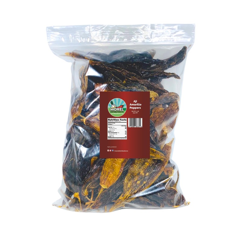 Dried Aji Amarillo Pepper (Chile Amarillo) WT: 2 oz, 4