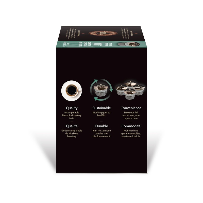 Muskoka Roastery Coffee, Muskoka Maple, Medium Roast, 20 Single Serve