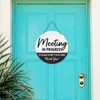 Do Not Disturb Sign And In Meeting Door Hanger, Quiet