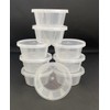 2oz Round Plastic Food Containers Lids Deli Pot or Sauce