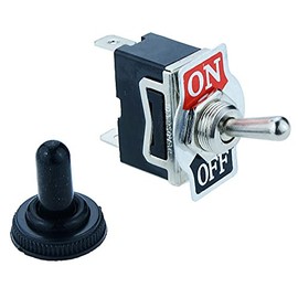 Waterproof On/Off Toggle Flick Switch SPST 15A