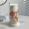 Mikinona Makeup Puff Storage Organizer Rotatable Case for Makeup Tools