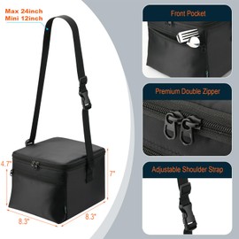 Beautyflier Carrying Bag Compatible with Crock-Pot 20oz Electric Food Warmer, Reusable Insulated Food Thermos Storage Bag with Adjustable Strap, Great for Road Trips Picnic Beach (Bag Only)