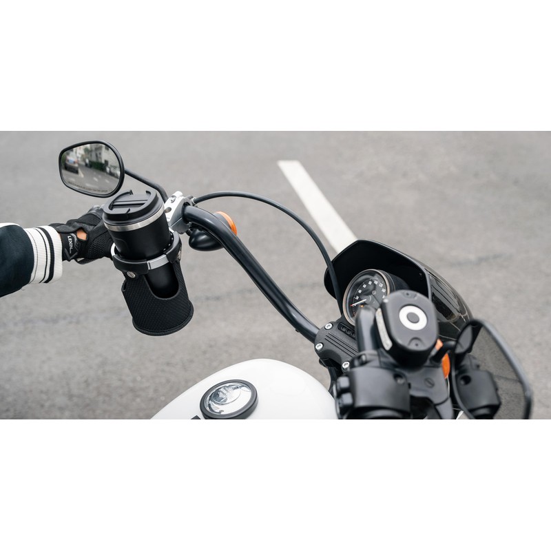 LEXIN LX-C3 Motorcycle Cup Holder with 360°swivel ball-Mount, Large Boat