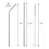 Importeek 2 Popotes Acero Metalico Reusable + Cepillo Limpiador Eco