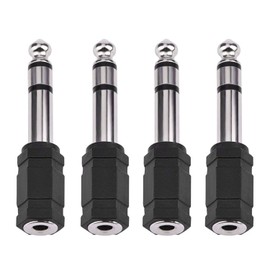 RELKLYU 4-Teiliger Kopfhörer-Jackadapter, Audio-Konvertierungsstecker, Kopfhörerkonvertierungskopf, Audioanschluss.