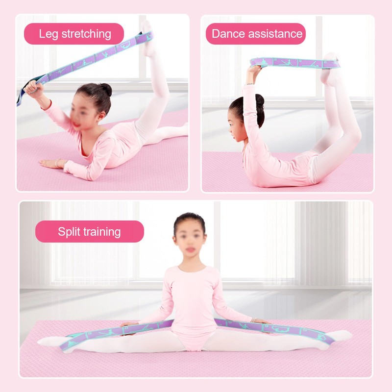 Pack of 2 Yoga Stretching Band, Stretch Band with 8