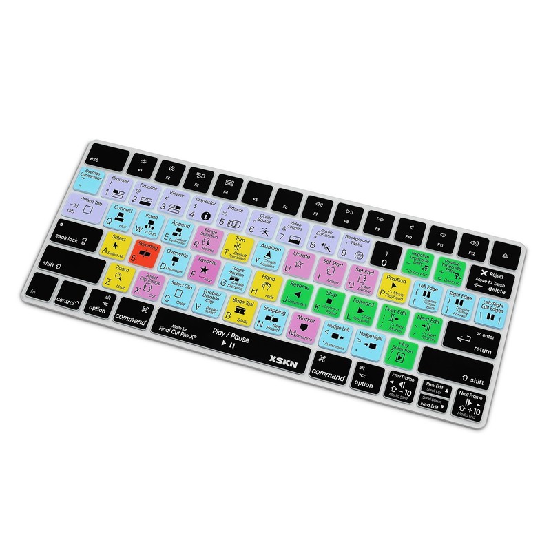 XSKN Final Cut Pro Shortcut Silicone Keyboard Cover Skin for