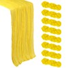 8 Pack Lemon Yellow Cheesecloth Table Runner 10Ft Gauze Cheese