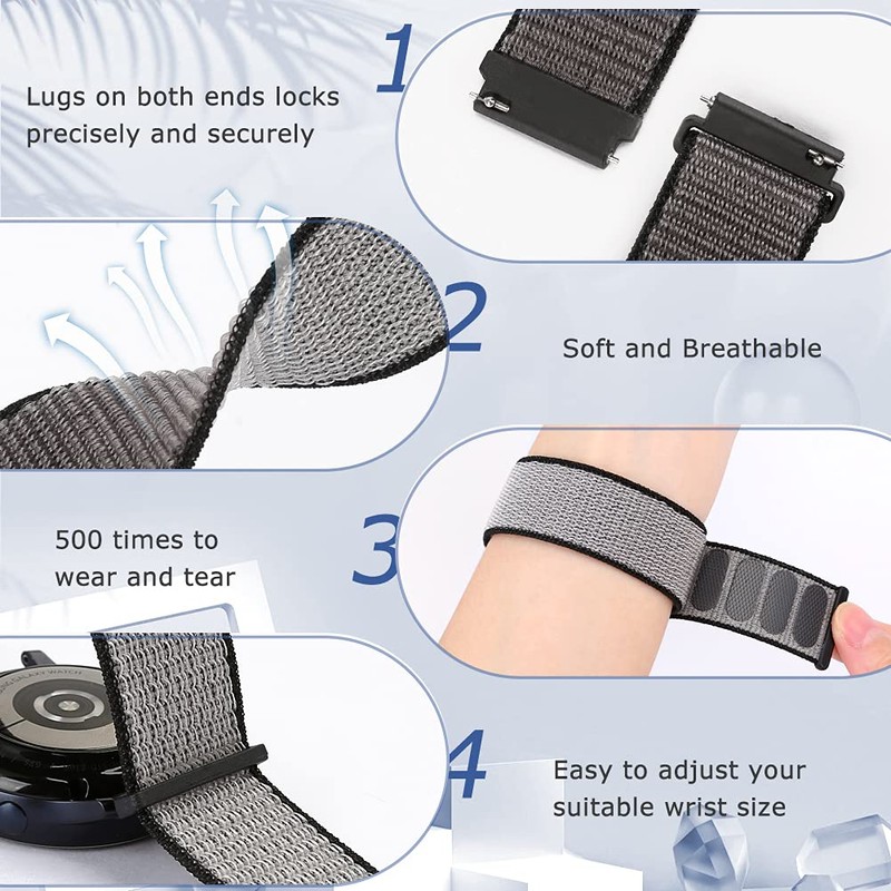 AVOD Nylon Loop Quick Release Watch Bands - Choice of