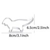 WDYJMALL Dinosaur with Long Tail Cookie Cutter