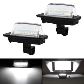 Futwod Mitsubishi LED License Plate Light, Delica, D5 CV Series, Outlander, PHEV, EK Space, EK Cross, Compatible with Nissan, Days, Lukes, Etc., Custom Parts, High Brightness, White, 6500K, 2W, Unit