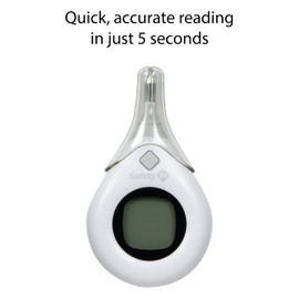 Safety 1st 5 Second Read Rectal Thermometer, Quick, Accurate Reading in just 5 Seconds, Grey