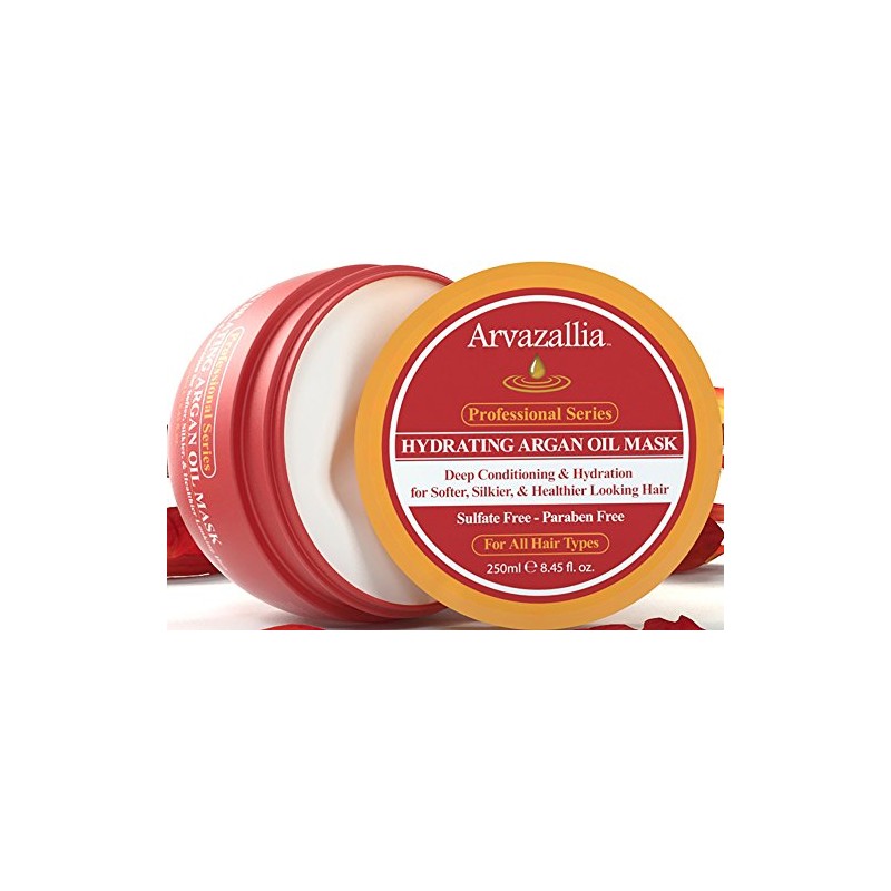 Arvazallia Mascarilla Hidratante con Aceite de Argán, 250ml, Acondicionador Profundo