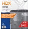 HDX 55 Gallon Clear Heavy-Duty Flap Tie Drum Liner Trash