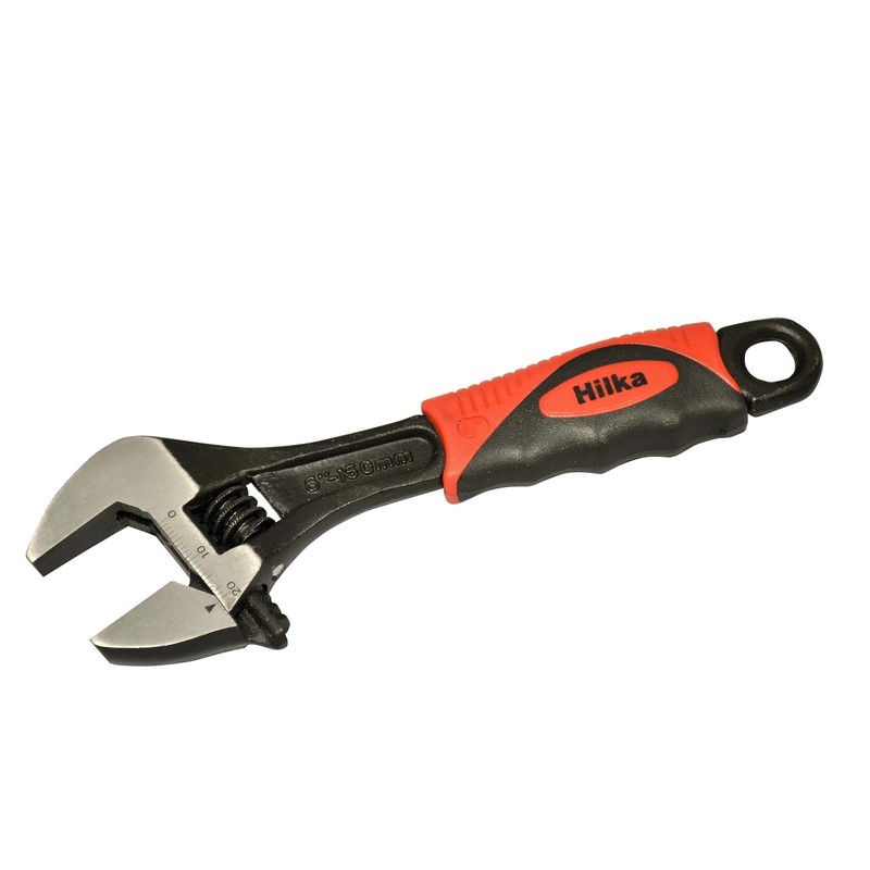 Hilka 18152514 6" (150mm) Soft Grip Wide Jaw (20mm) Adjustable